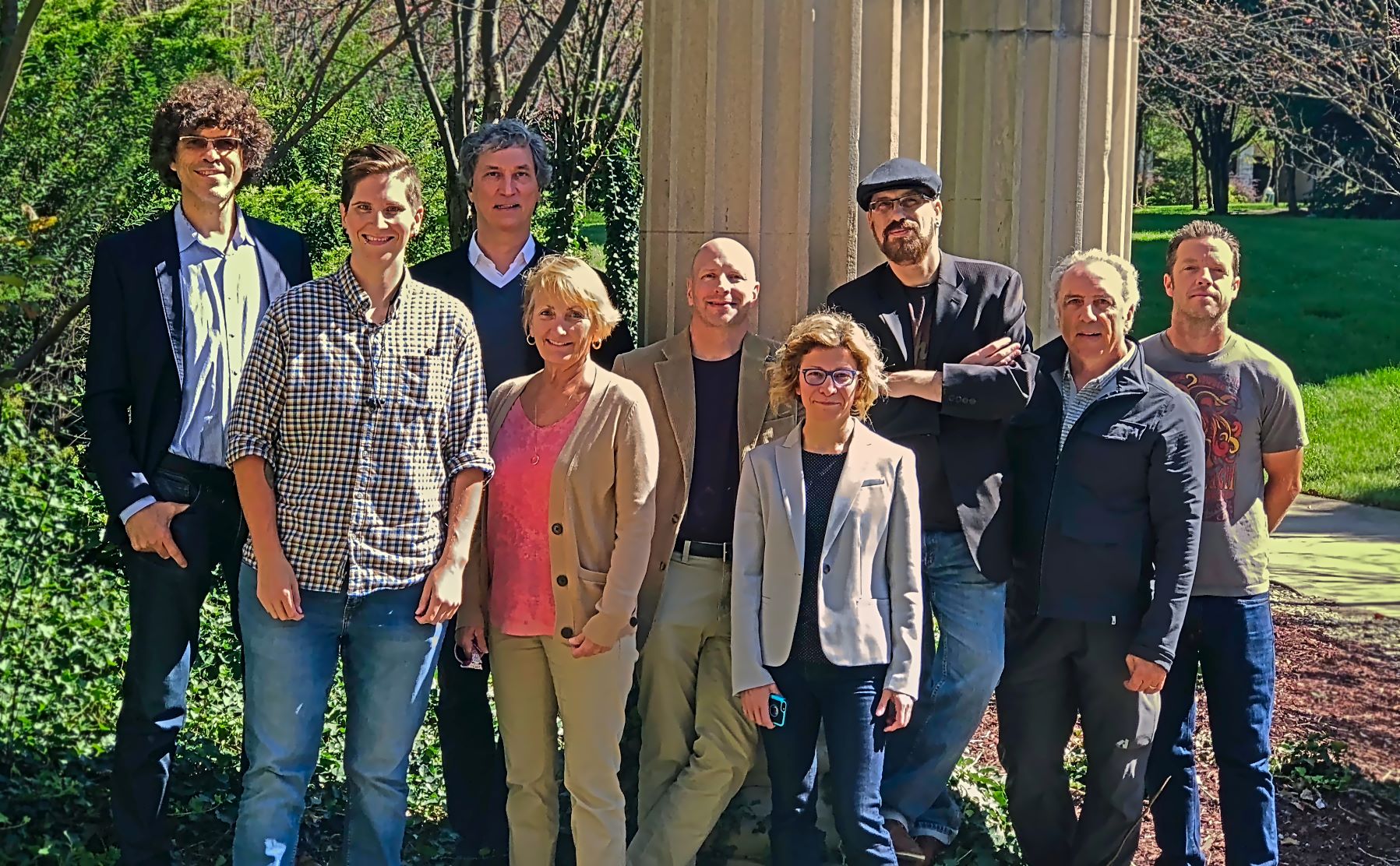 Group photo of the faculty members in the philosophy department at The University of Akron